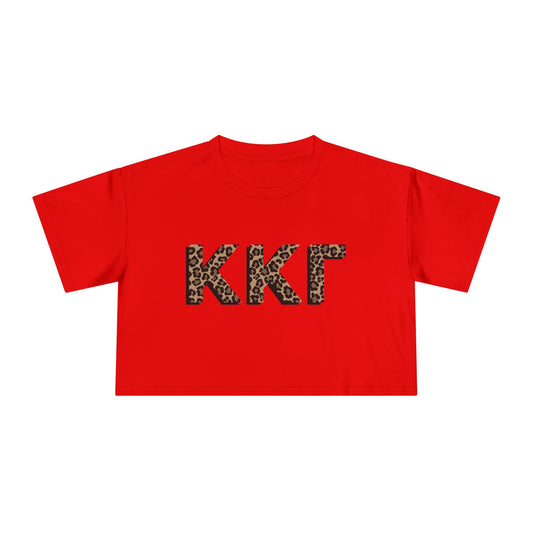 KKG Cheetah Cropped Tee