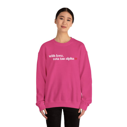 With Love, ZTA Crewneck