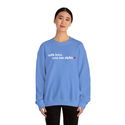 With Love, ZTA Crewneck