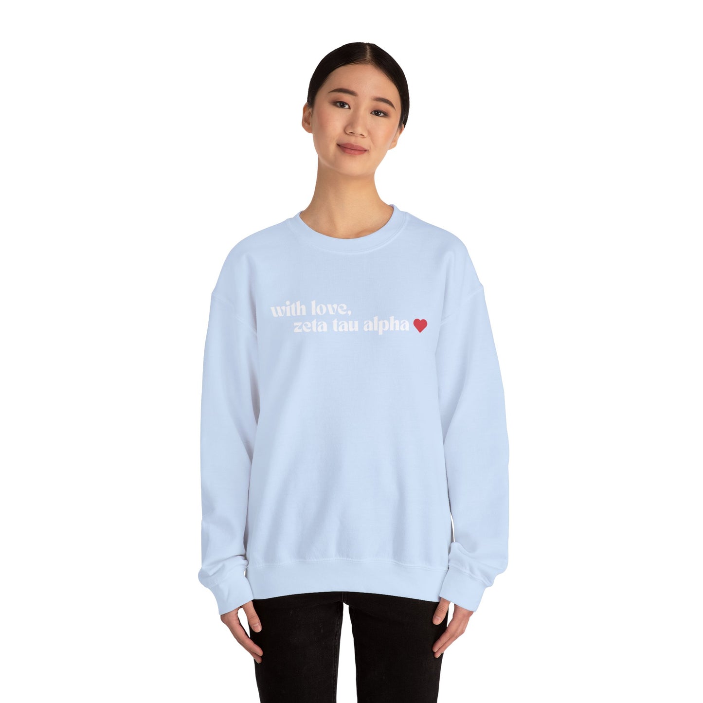 With Love, ZTA Crewneck