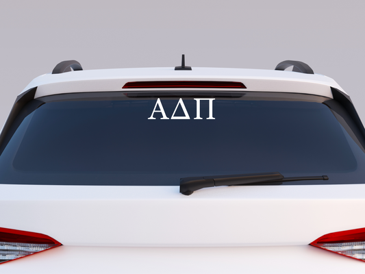 Alpha Delta Pi Greek Letter Decal