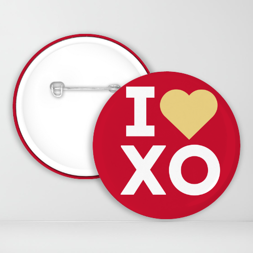 I Heart Chi O Button