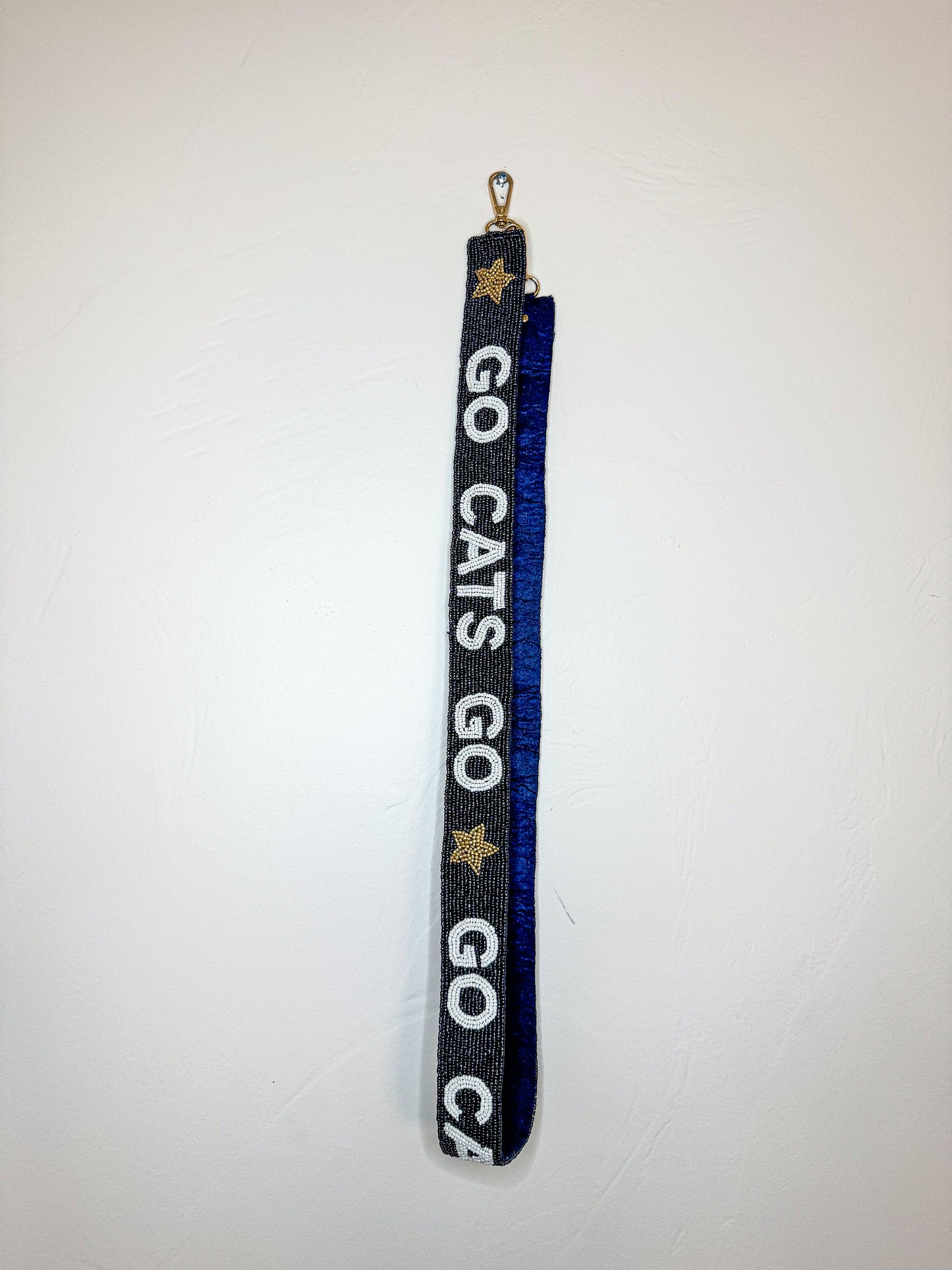 GO CATS GO Beaded purse strap