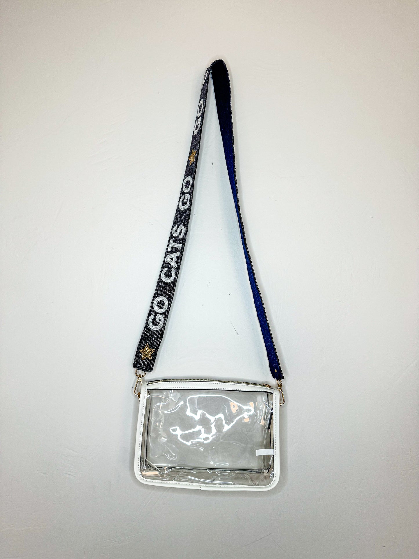 GO CATS GO Beaded purse strap