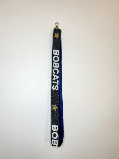 BOBCATS Beaded purse strap
