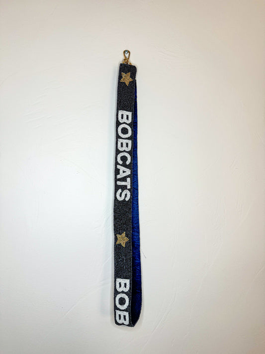 BOBCATS Beaded purse strap