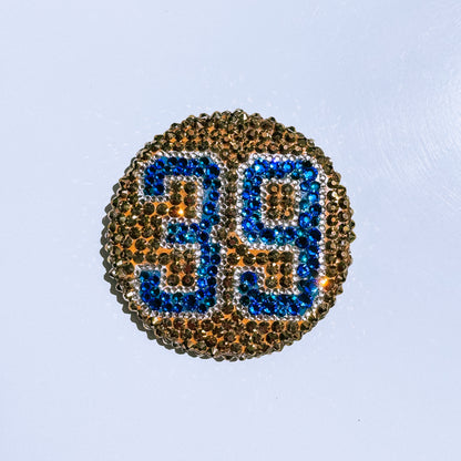 Full Rhinestone Pinback Button