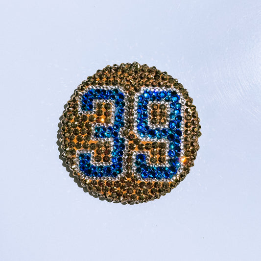 Full Rhinestone Pinback Button