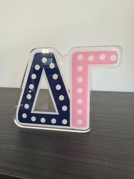 Delta Gamma Acrylic Shelfie