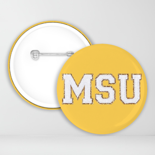 Gold MSU Versity Paatches