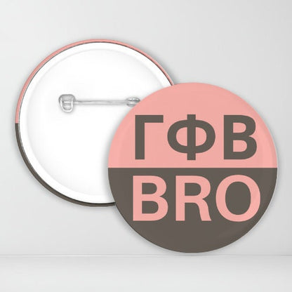 Gamma Phi Beta Brother Pin-Back Button | GPhi | Family Weekend | Sorority Button | Game Day Pin