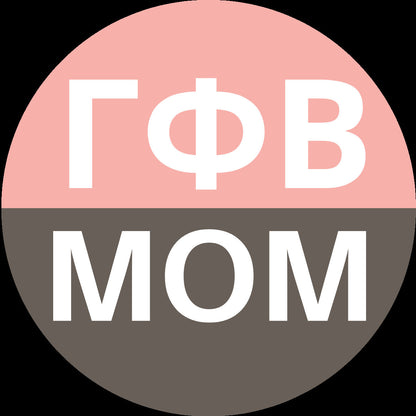 Gamma Phi Beta Mom Pin-Back Button | GPhi | Family Weekend | Sorority Button | Game Day Pin