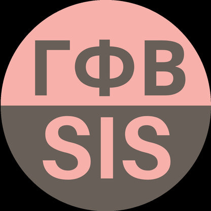 Gamma Phi Beta Sister Pin-Back Button | GPhi | Family Weekend | Sorority Button | Game Day Pin