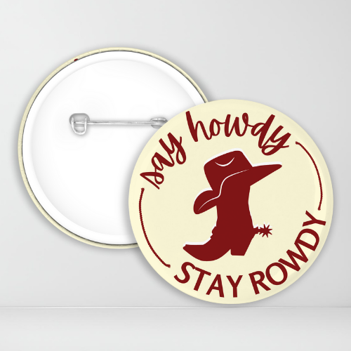 Crimson and Cream Say Howdy Stay Rowdy